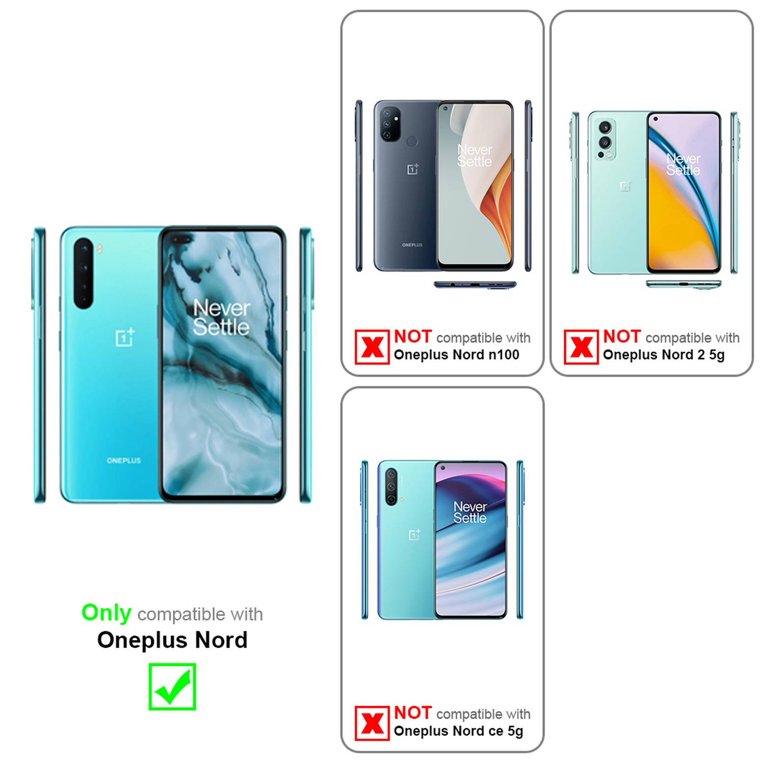 Cover Portafoglio in Pelle per OnePlus Nord CE5 5G, Custodia Libro con
