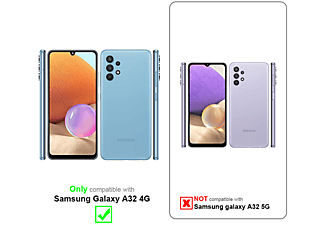 CADORABO TPU Handy Kette SILBER, Bookcover, Samsung, Galaxy A32 4G, CAMOUFLAGE