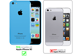 carcasa de móvil Funda flip cover para Móvil - Carcasa protección resistente de estilo Flip;CADORABO, Apple, iPhone 5C, azul real