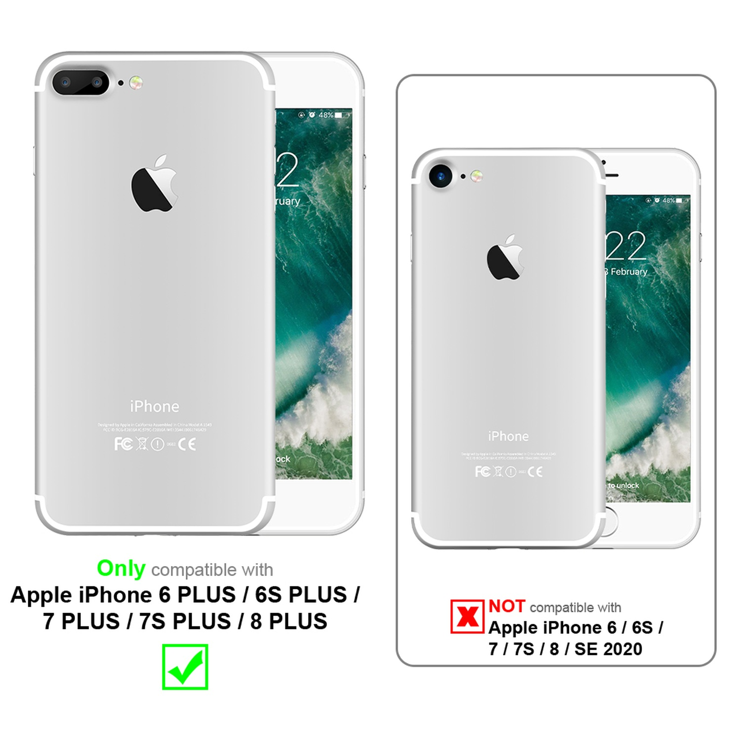 Due telefoni: argento e bianco. Il telefono argento ha una fotocamera. Il telefono bianco ha un logo Apple.
