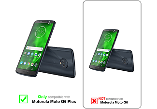 carcasa de móvil Funda flexible para móvil - Carcasa de TPU Silicona ultrafina;CADORABO, Motorola, MOTO G6 PLUS, rojo blanco
