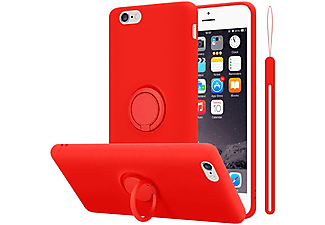 carcasa de móvil  - Funda flexible para móvil - Carcasa de TPU Silicona ultrafina CADORABO, Apple, iPhone 6 / 6S, liquid rojo
