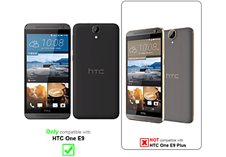 carcasa de móvil  - Funda flexible para móvil - Carcasa de TPU Silicona ultrafina CADORABO, HTC, ONE E9, semi transparente