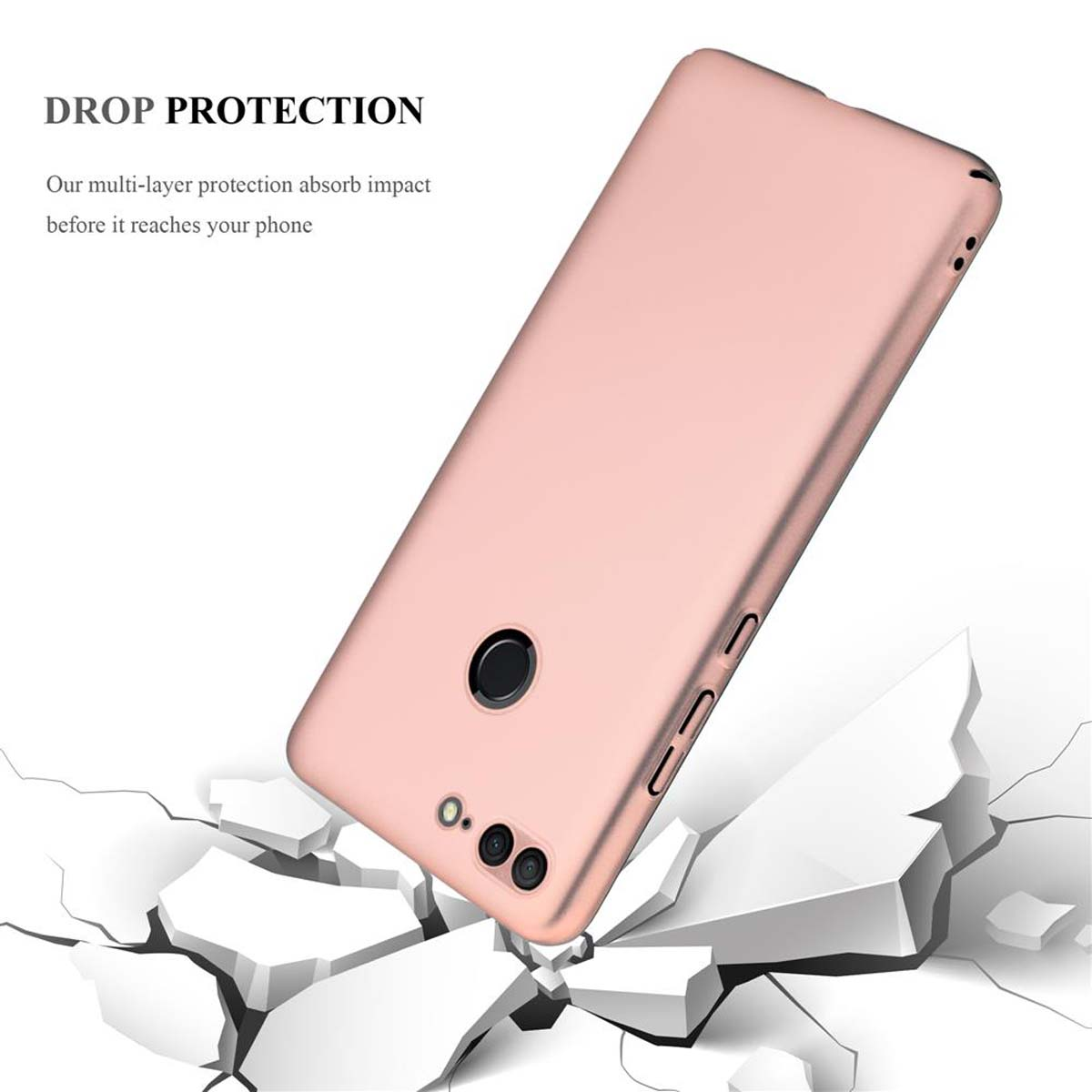 Backcover, GOLD CADORABO Matt Case 9 Metall ROSÉ Hülle METALL Hard Honor, im LITE, Style,