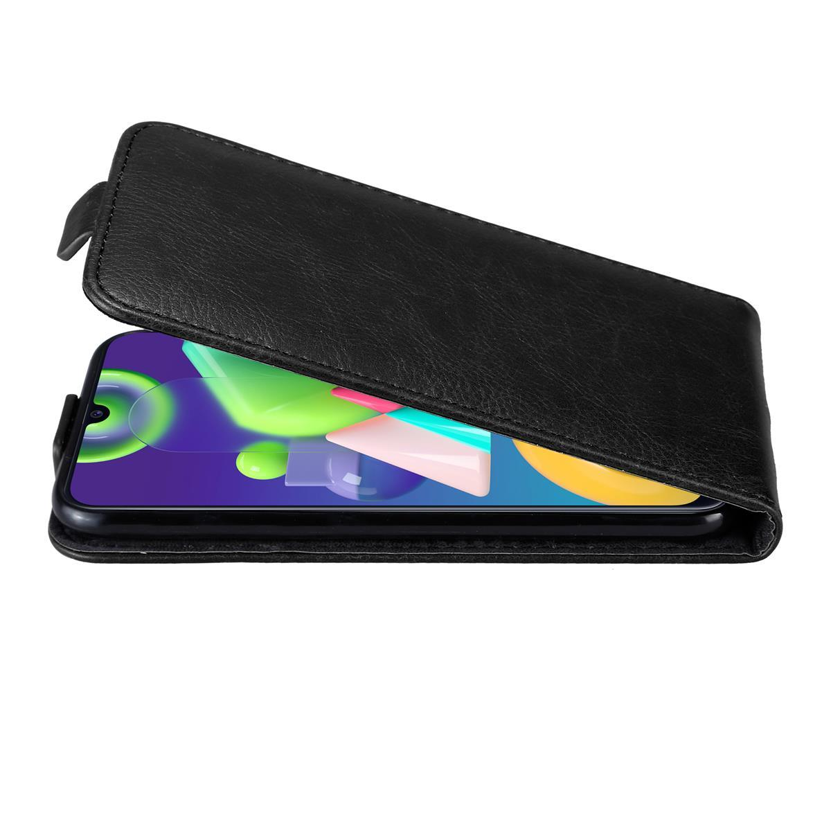 Eine schwarze Handyhülle mit einem Telefon darin.