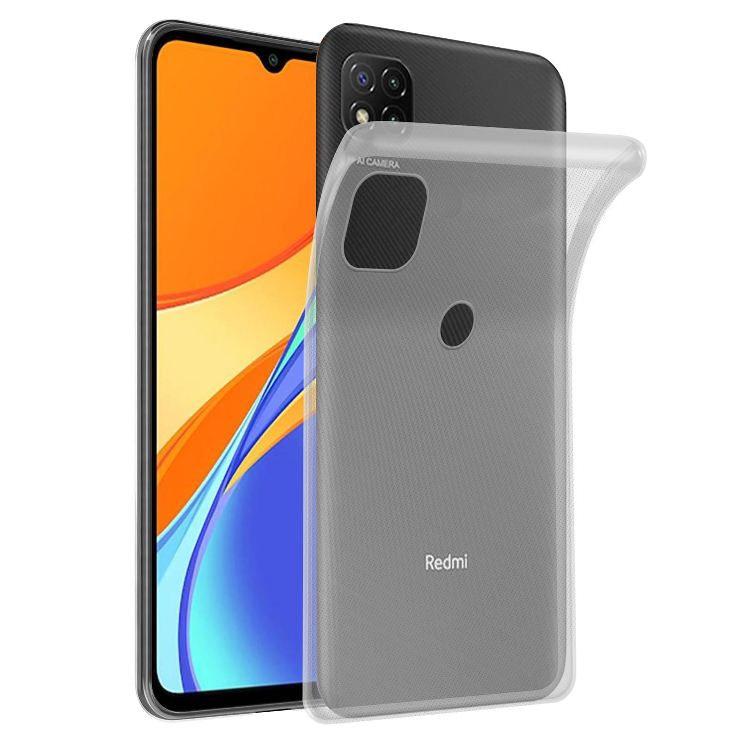 Zwei Handyhüllen, eine mit Telefon, eine mit Rückseite. Sie hängen an einer Schnur.