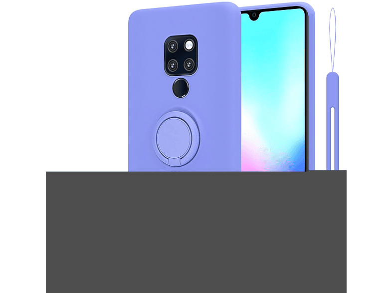 CADORABO Hülle im Liquid Ring Silicone Case Style, Backcover, Huawei, MATE 20, LIQUID HELL LILA