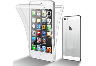 carcasa de móvil  - Funda flexible para móvil - Carcasa de TPU Silicona ultrafina CADORABO, Apple, iPhone 5 / 5S / SE, transparente