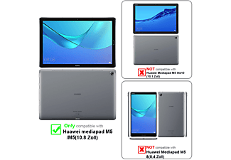 carcasa de tablet Funda libro para Tablet - Carcasa protección resistente de estilo libro;CADORABO, Huawei, MediaPad M5 / M5 PRO (10.8"), negro satén