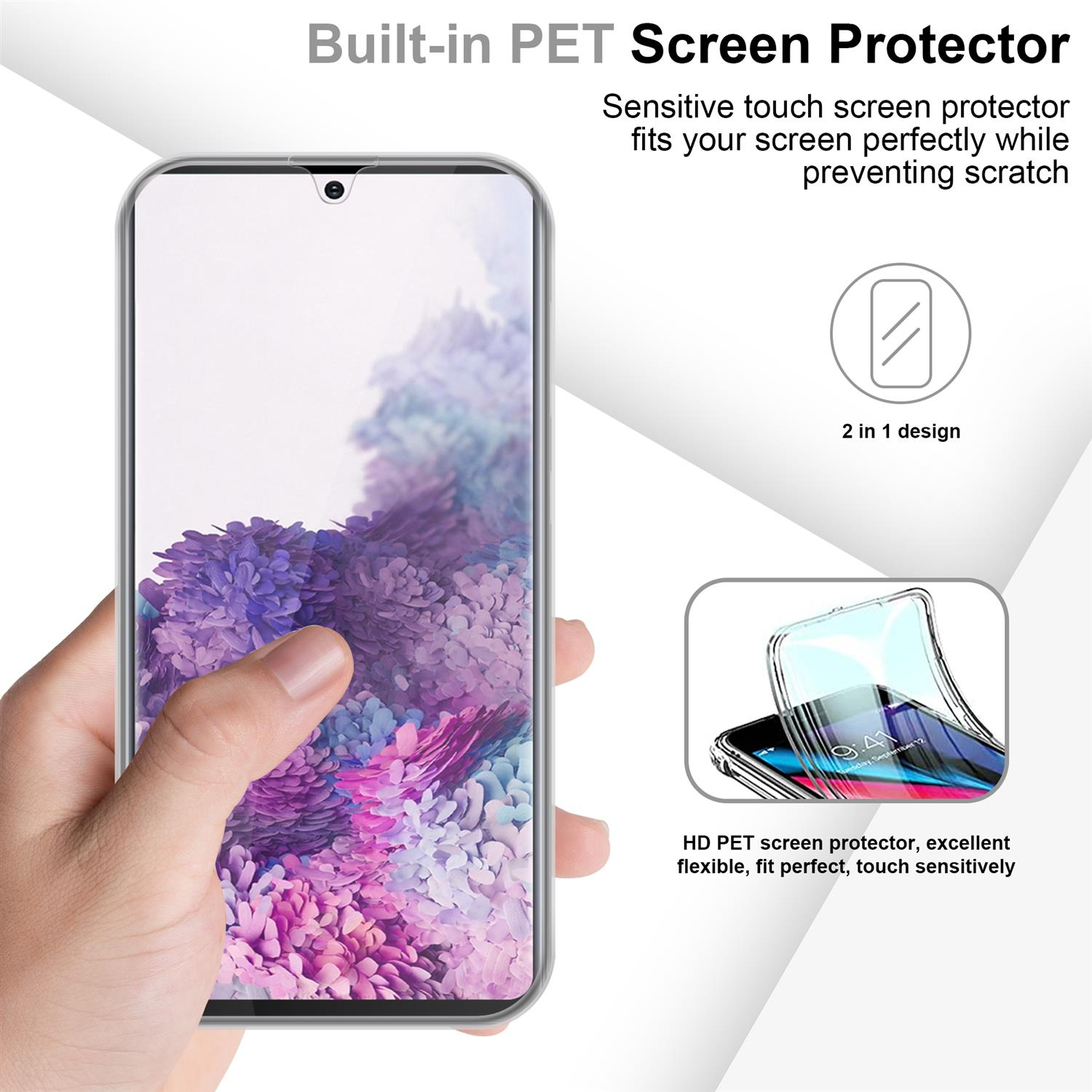 TPU Hülle, 5G, Samsung, A71 Galaxy 360 CADORABO TRANSPARENT Backcover, Case Grad