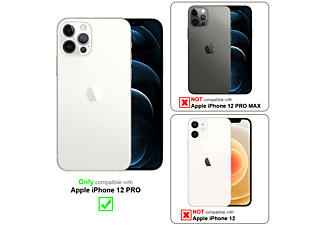 carcasa de móvil  - Funda flexible para móvil - Carcasa de TPU Silicona ultrafina CADORABO, Apple, iPhone 12 PRO, transparente