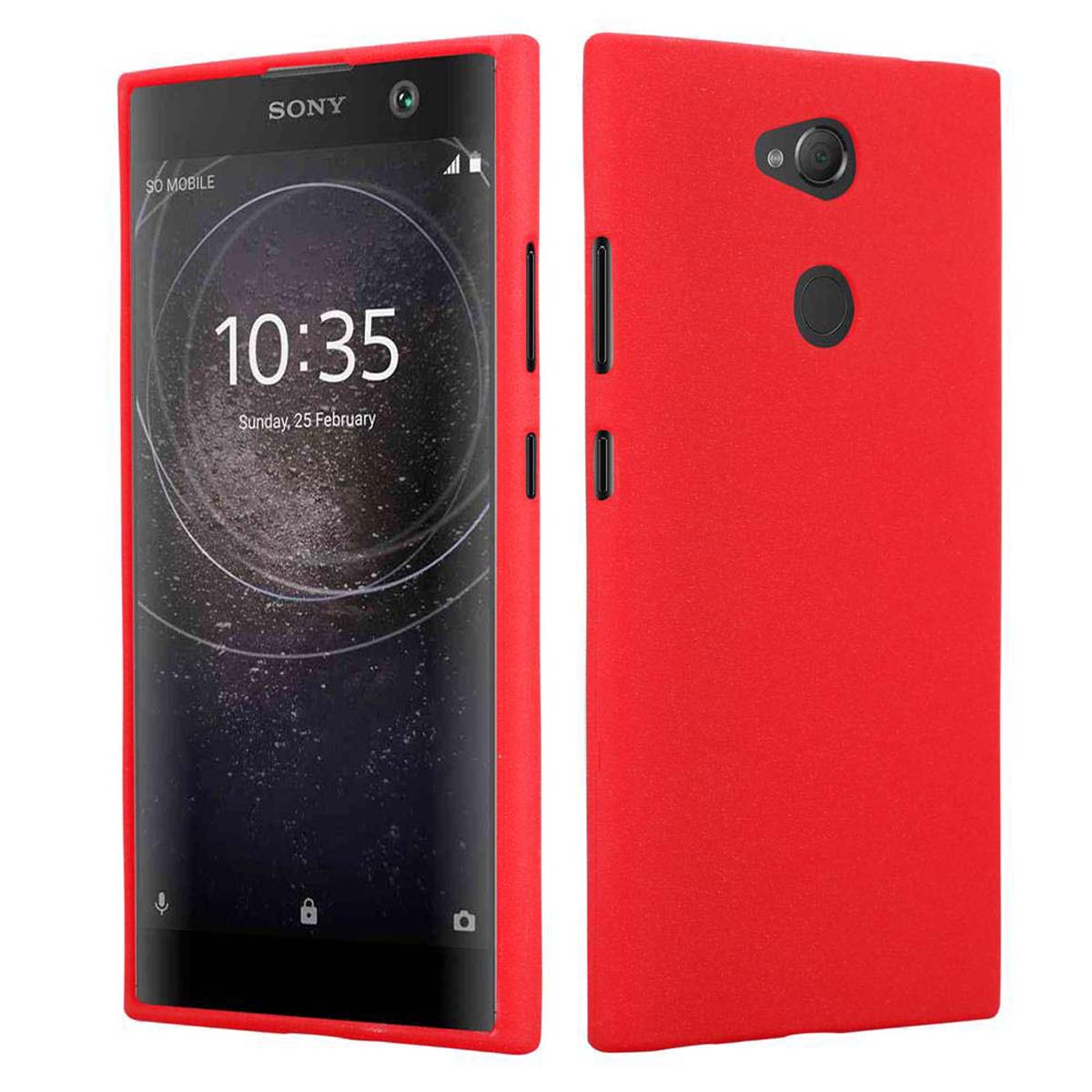 CADORABO TPU Frosted Xperia Schutzhülle, Backcover, ROT Sony, FROST L2
