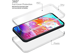 carcasa de móvil  - Funda flexible para móvil - Carcasa de TPU Silicona ultrafina CADORABO, Samsung, Galaxy A70e, transparente