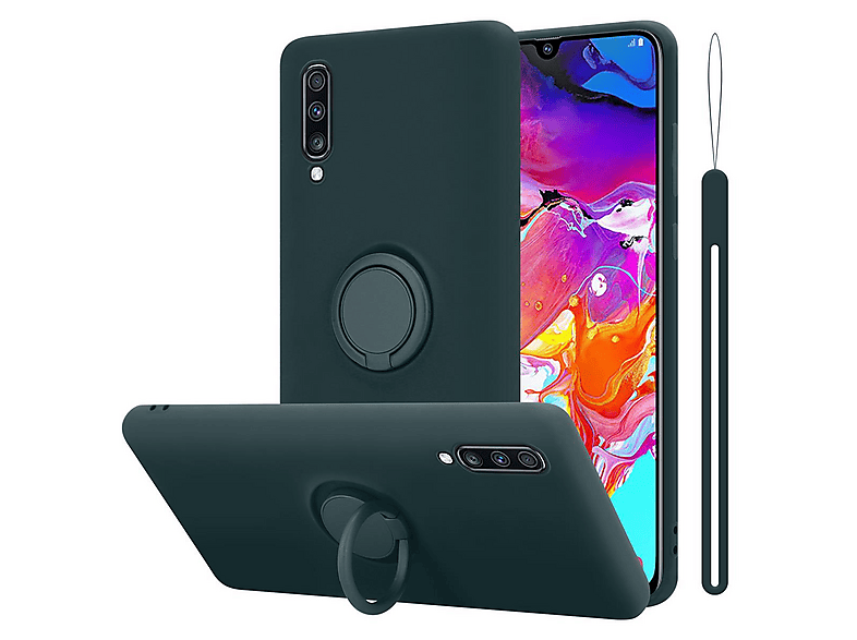 CADORABO Hoesje van flexibel TPU silicone met ring geschikt voor ...