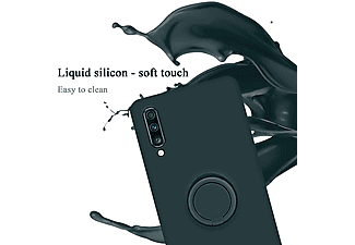 carcasa de móvil  - Funda flexible para móvil - Carcasa de TPU Silicona ultrafina CADORABO, Samsung, Galaxy A70 / A70s, liquid verde