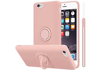 carcasa de móvil  - Funda flexible para móvil - Carcasa de TPU Silicona ultrafina CADORABO, Apple, iPhone 6 / 6S, liquid rosa