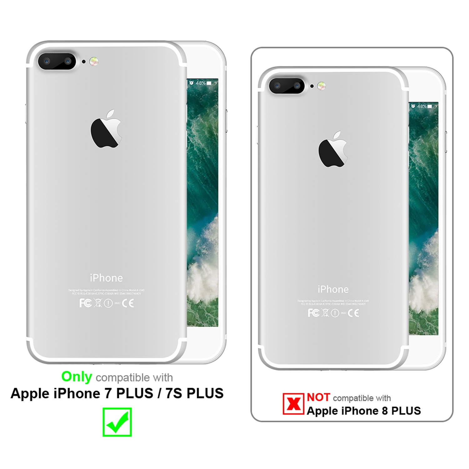 PLUS, BRUSHED / iPhone TPU CADORABO BLAU Slim PLUS Hülle, 7S Ultra Apple, Backcover, Carbon 7