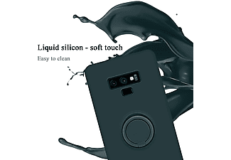 carcasa de móvil  - Funda flexible para móvil - Carcasa de TPU Silicona ultrafina CADORABO, Samsung, Galaxy NOTE 9, liquid verde