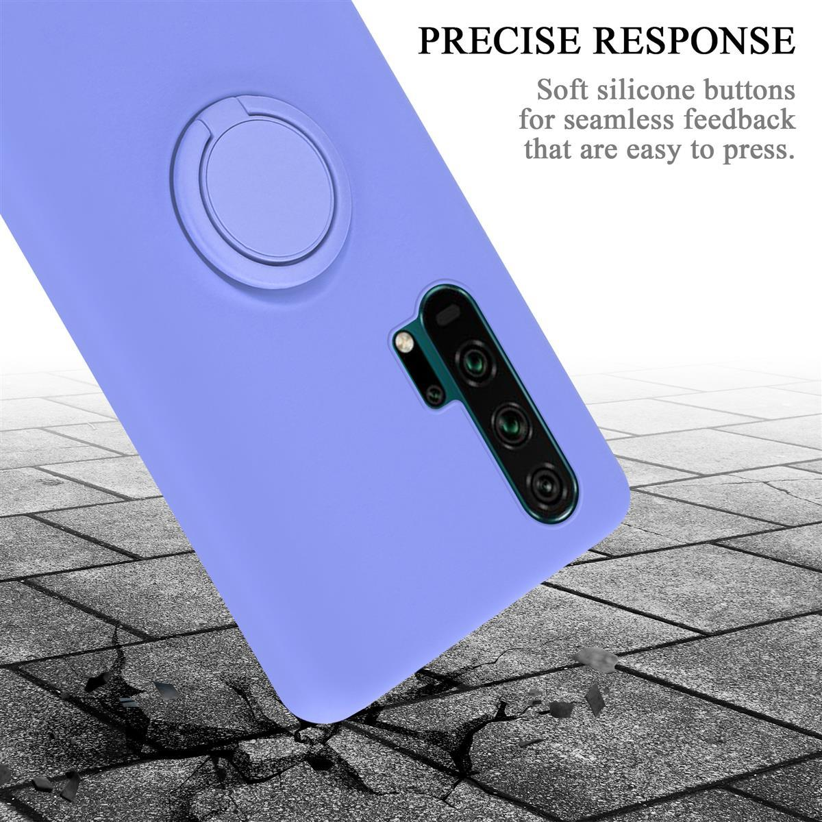 PRO, im Hülle Liquid 20 Honor, Ring Style, CADORABO HELL LILA Case LIQUID Backcover, Silicone