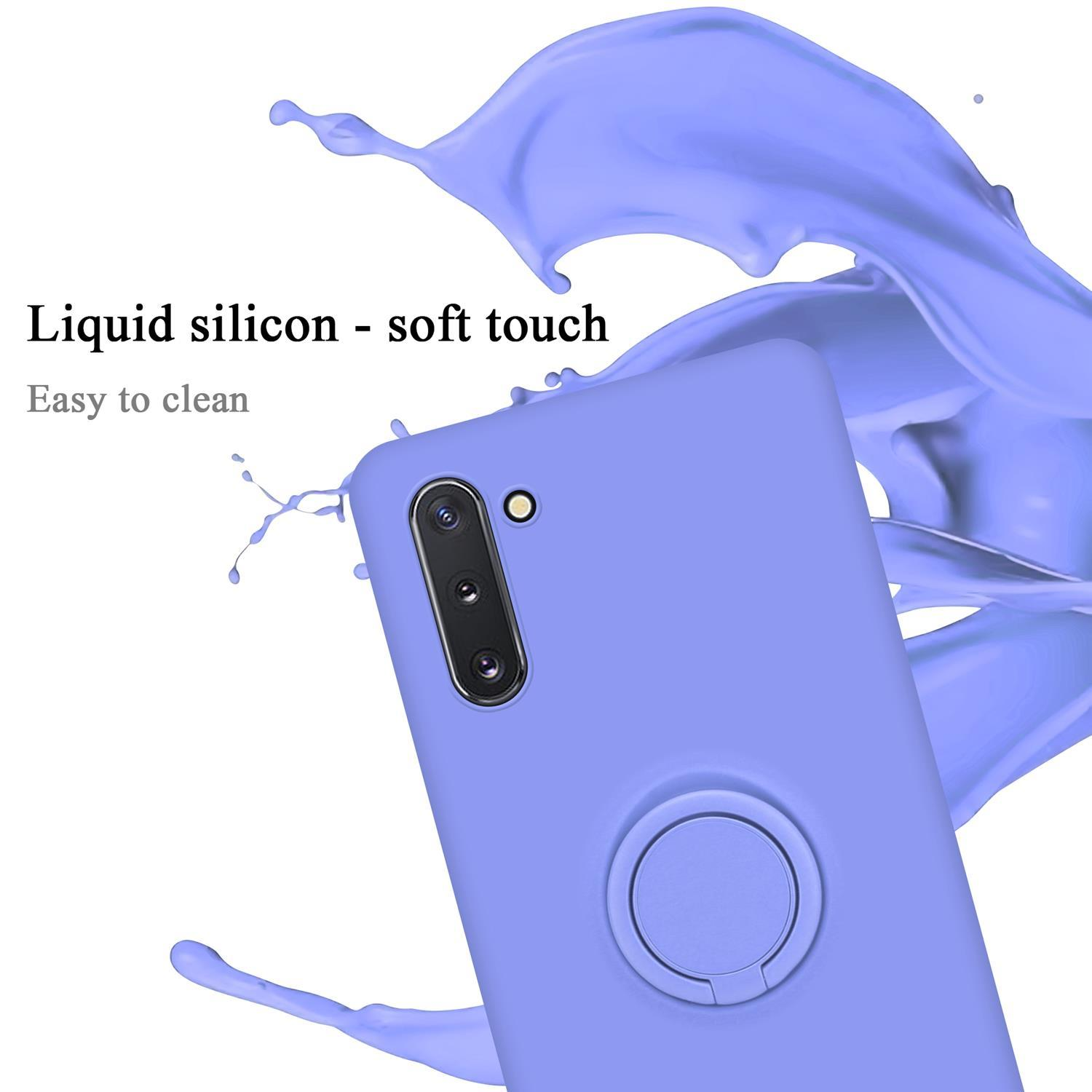 Style, Galaxy NOTE Samsung, HELL im Hülle Ring LIQUID CADORABO Case Liquid Backcover, LILA 10, Silicone