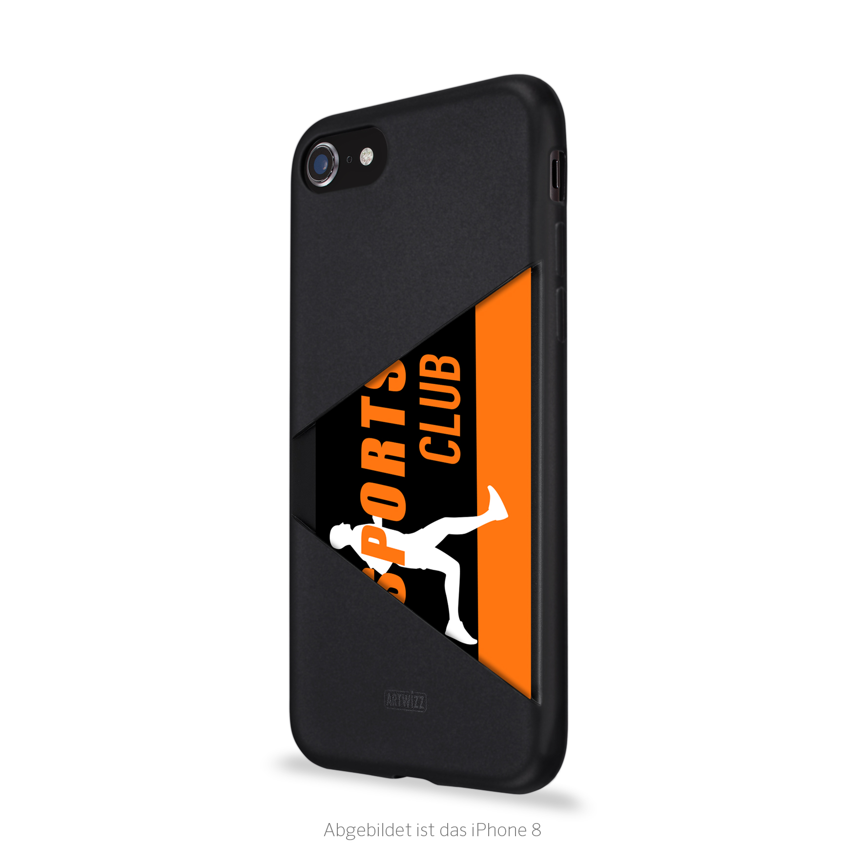 ARTWIZZ TPU Card Case, Apple, Schwarz iPhone Backcover, Plus, 8 / 7 Plus iPhone