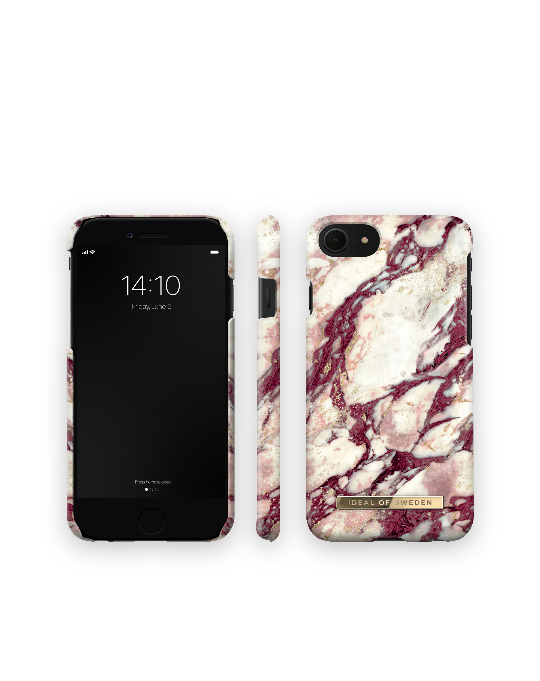 SWEDEN SE2020/SE2022/8/7/6/6s, Calacatta IDFCMR21-I7-378, Backcover, Ruby IDEAL Apple, Marble OF
