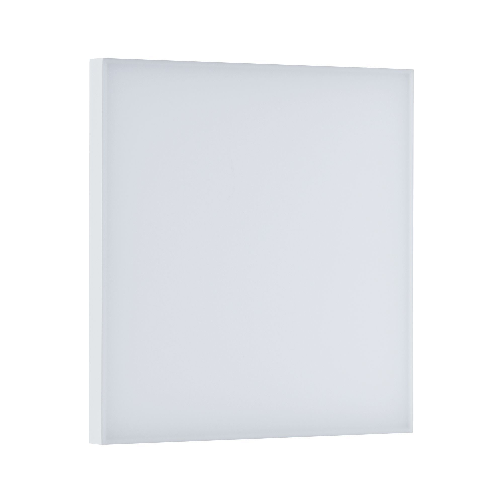 Biały, prostokątny panel świetlny na białym tle.