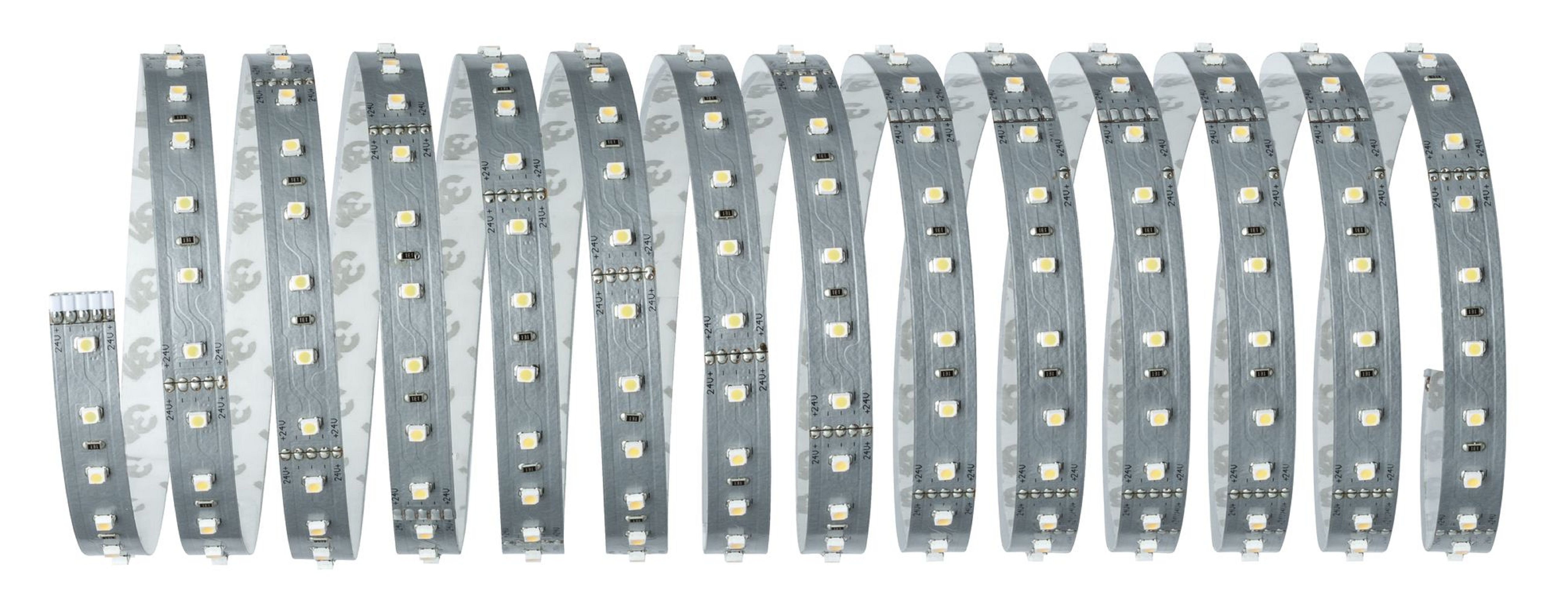 Rotoli di strisce luminose a LED, una serie di strisce argentate con LED piccoli e uniformemente distanziati.