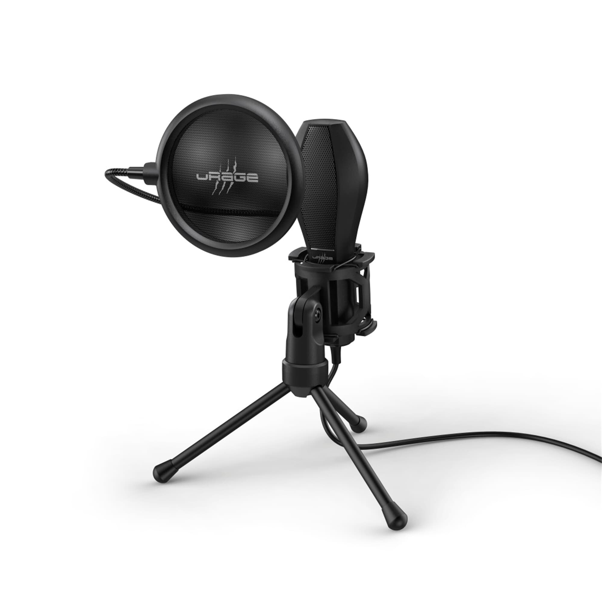 Mikrofon, Schwarz 400 Stream Gaming Plus URAGE