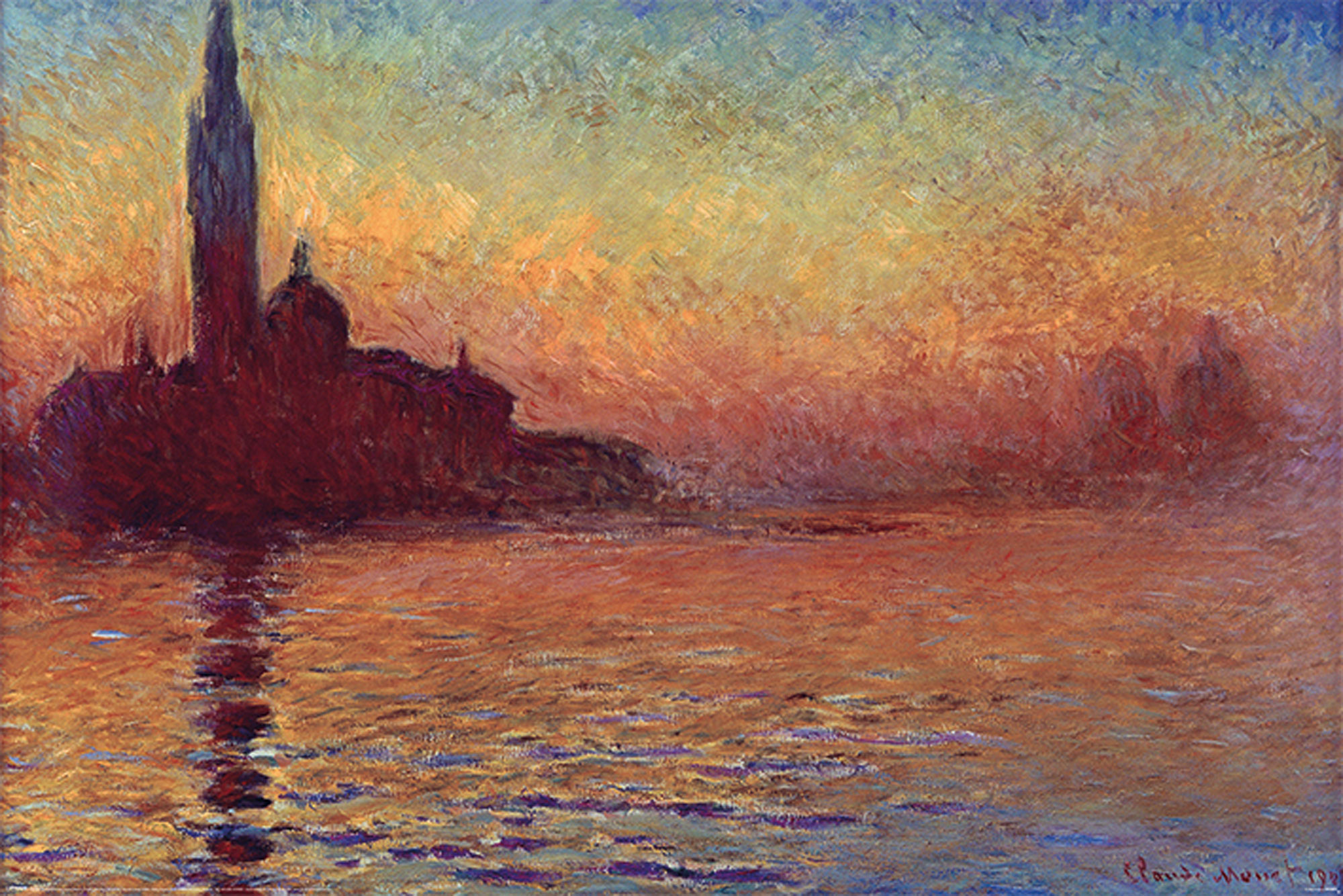 at San Giorgio Claude Maggiore Monet, - Dusk