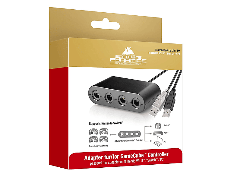 Adapter für GameCube Controller Switch/Wii (passend U/PC) für
