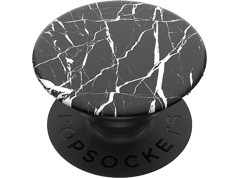 POPSOCKETS PopGrip Black Marble Handyhalterung, Schwarz