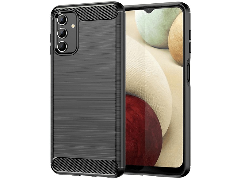 COVERKINGZ Handycase im Carbon Look, Backcover, Samsung, Galaxy A13 4G/5G/A04s, Schwarz