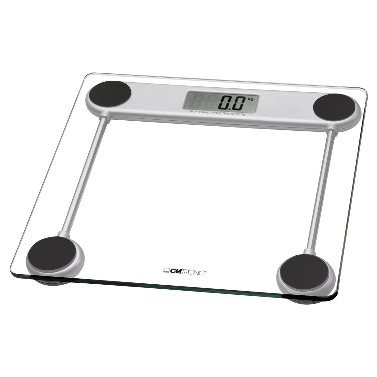 Digital Clatronic Pw 3368 bascula de bano cristal medicion 150 kg y 100g baño personal bla corporales templado alta 100