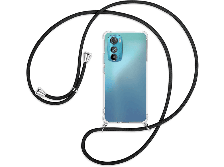 Silber Motorola, Edge Kordel, mit Backcover, / ENERGY Umhänge-Hülle 5G, 30 MTB Schwarz MORE