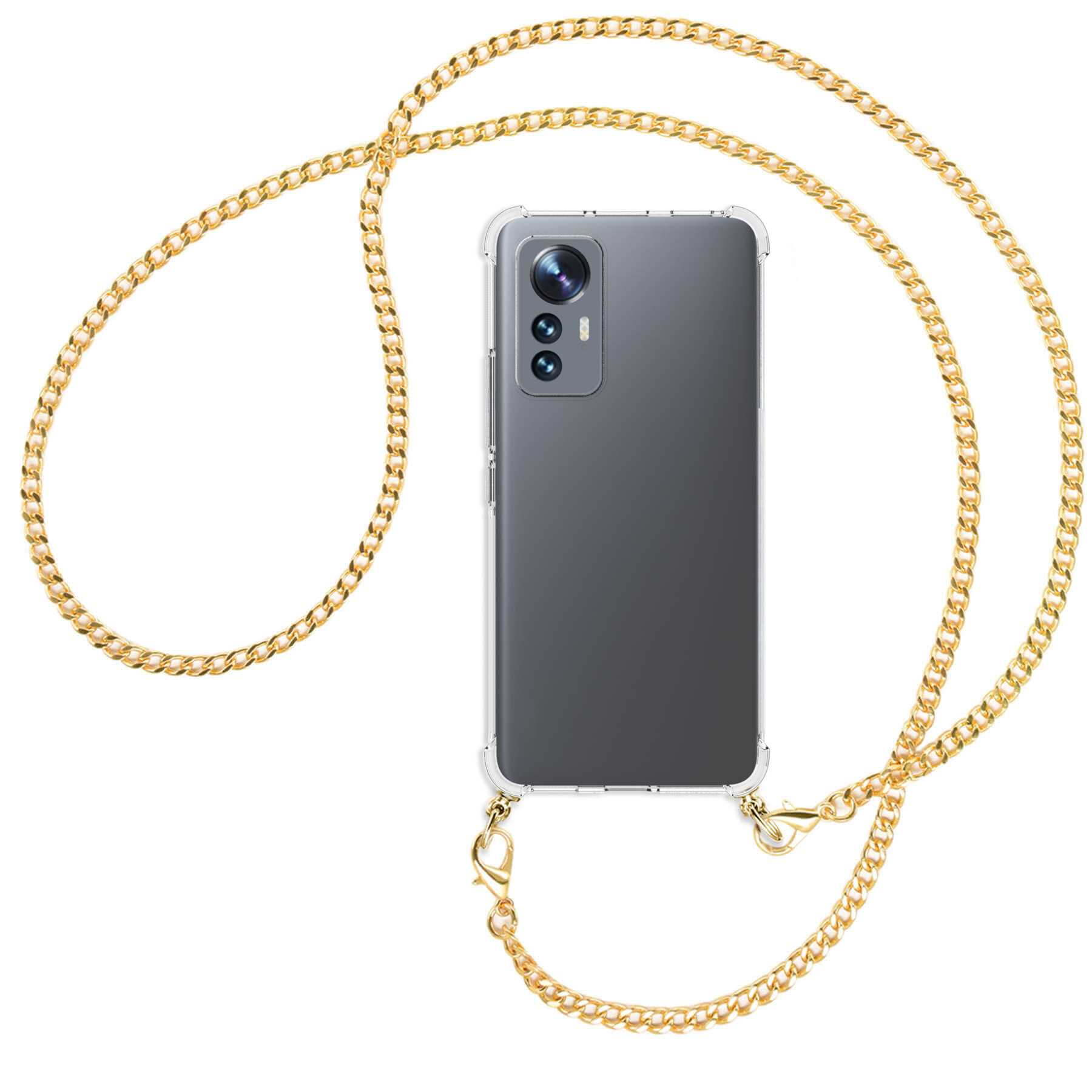ENERGY MTB Backcover, (gold) mit Lite, Kette MORE Xiaomi, 12 Umhänge-Hülle Metallkette,