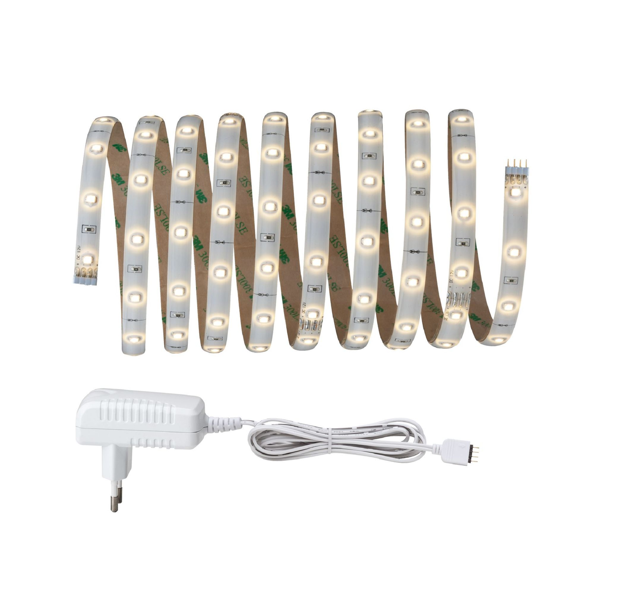 Eine weiße Lampe mit silbernem Arm und weißem, kugelförmigen Lampenschirm.