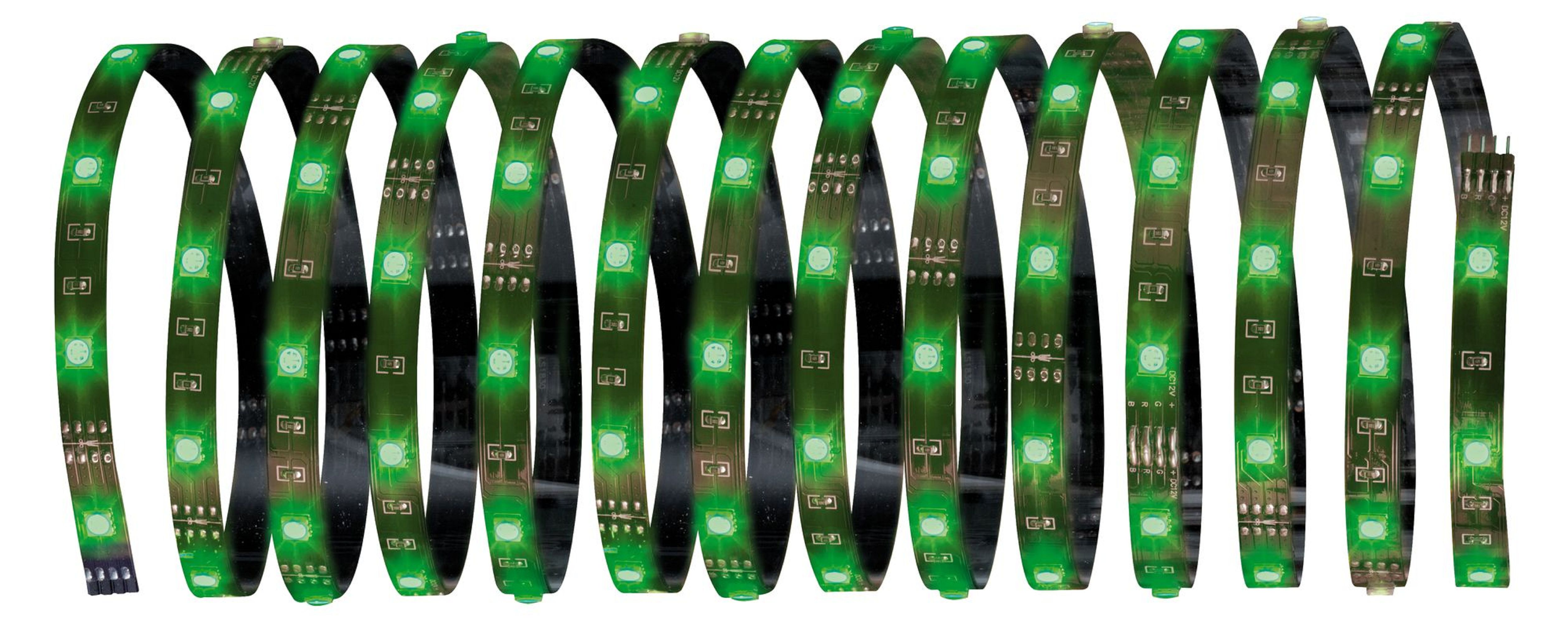 Strisce luminose a LED verdi avvolte, con LED verdi visibili.