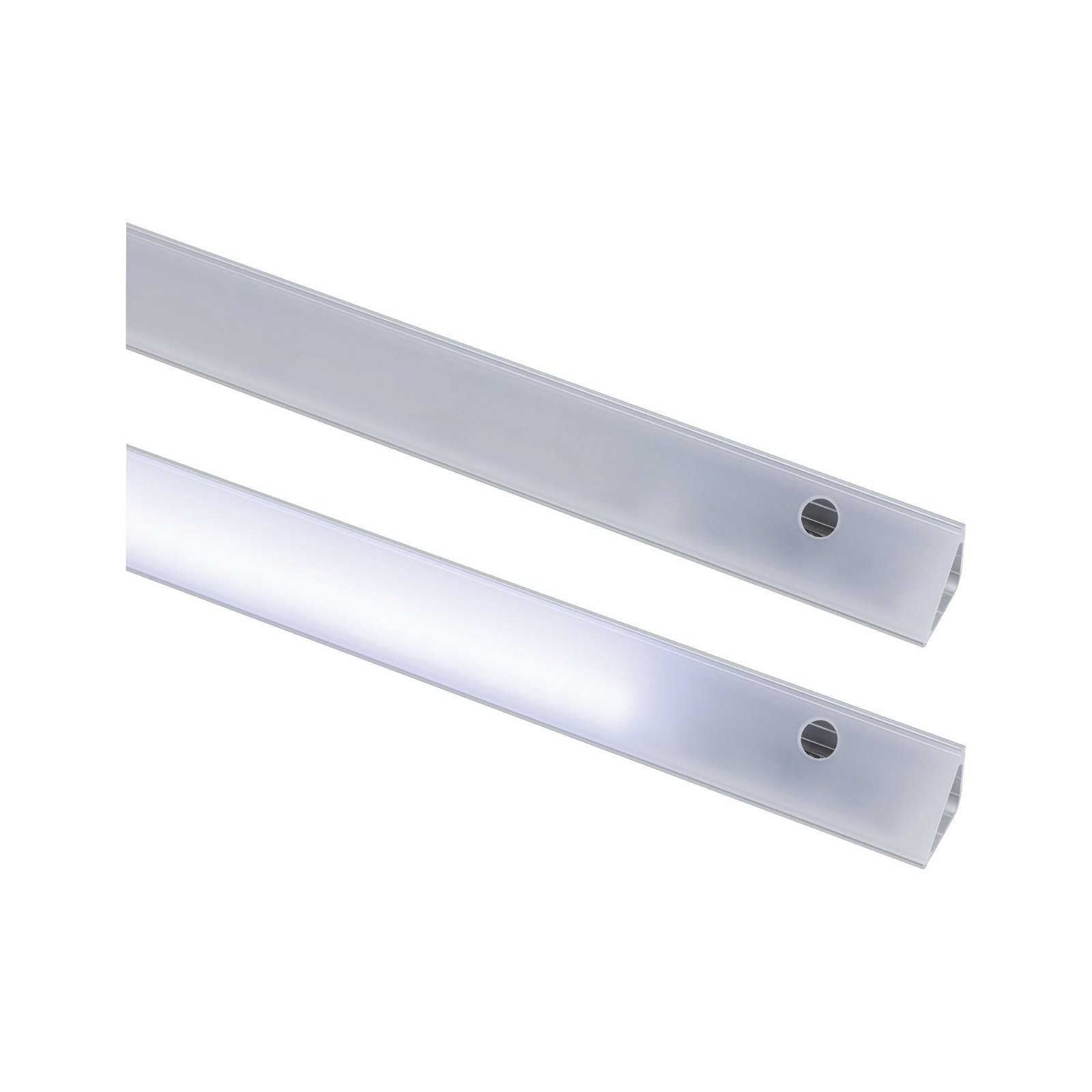 Długa listwa LED z wieloma światłami.