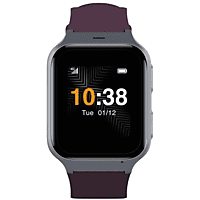 TCL Safety Watch MT43AX, Senioren Smartwatch, Dunkelrot