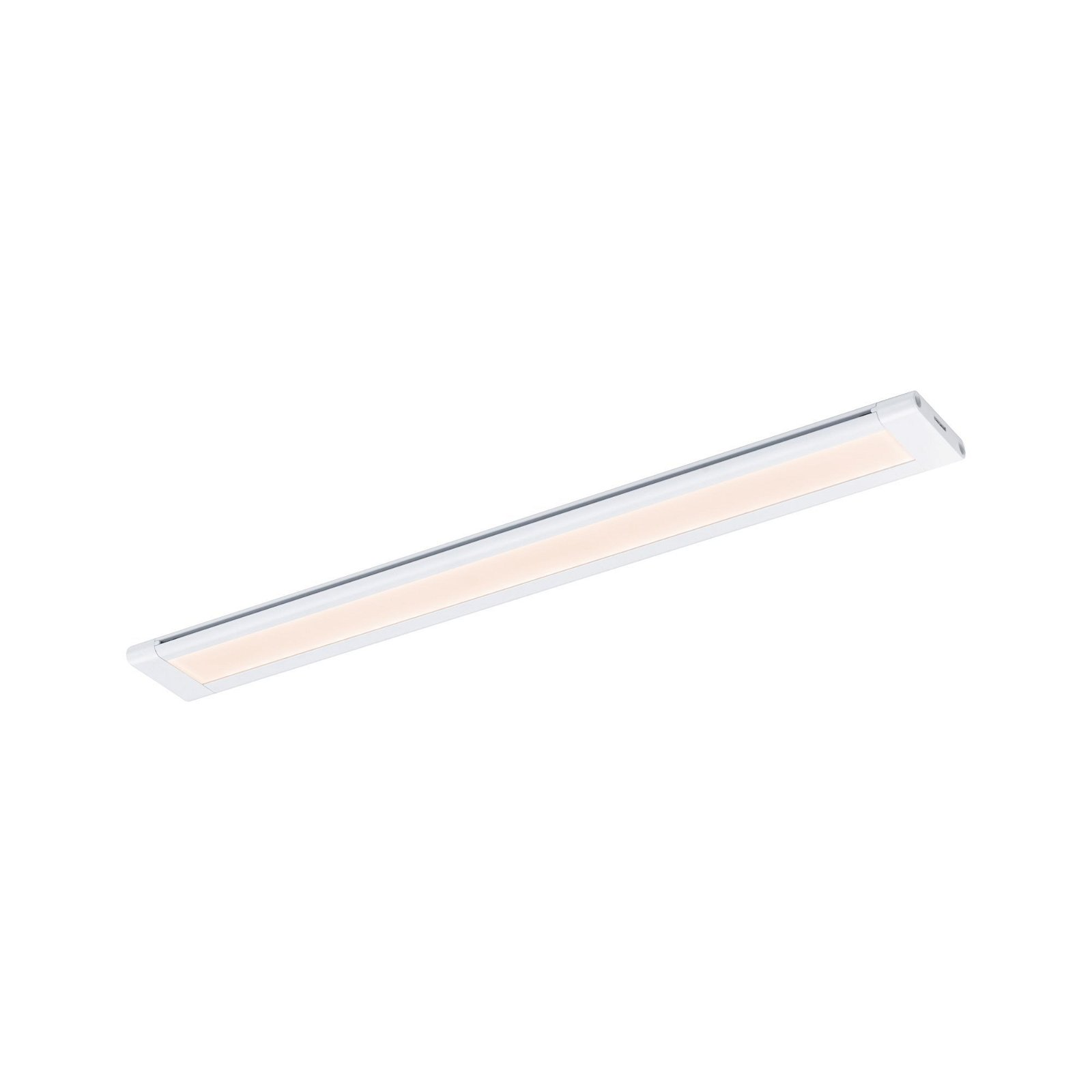 Apparecchio di illuminazione a LED bianco rettangolare. Design pulito, illuminazione brillante.