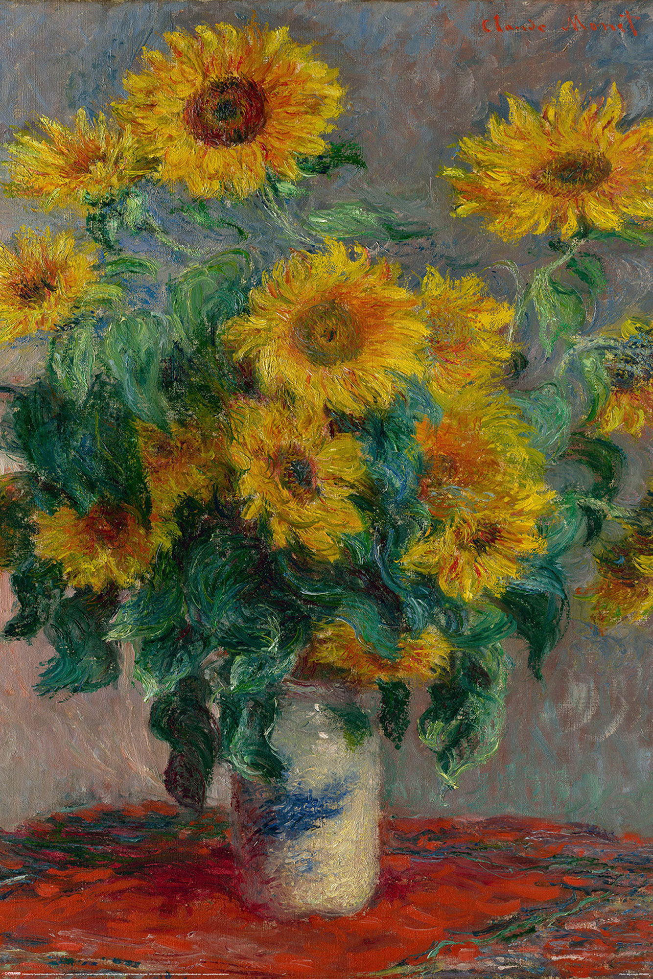 Monet - Bouquet of Sunflowers