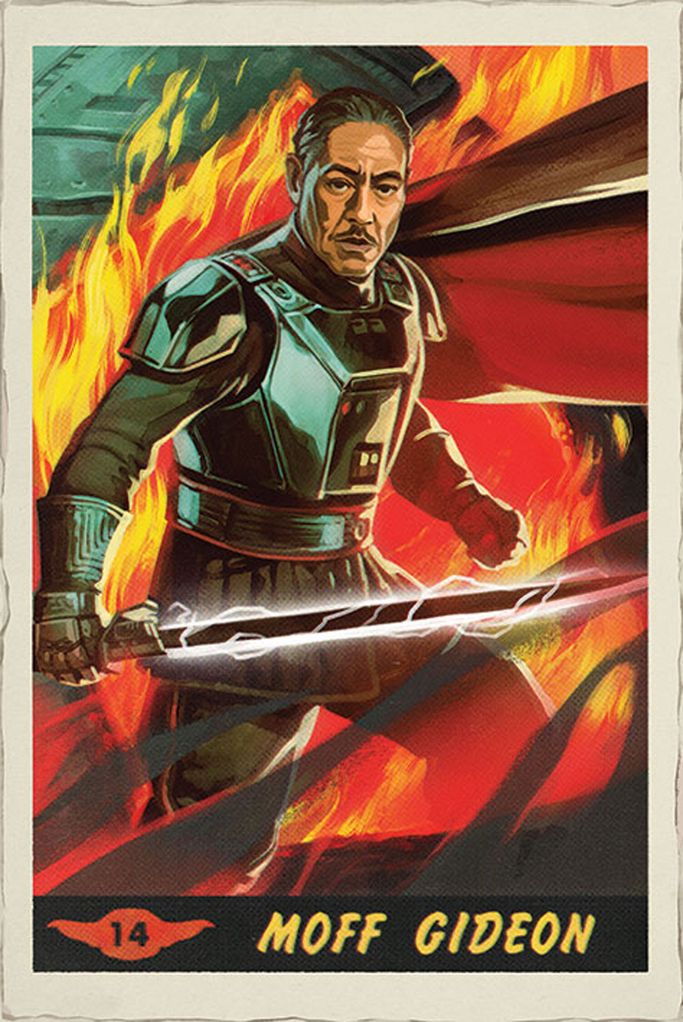 Star Wars - Card The Moff - Mandalorian Gideon