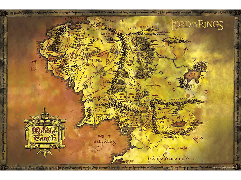 Map Classic The Of - Lord Rings