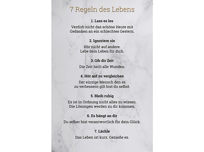 7 Regeln des Lebens weiß Version 2 MediaMarkt