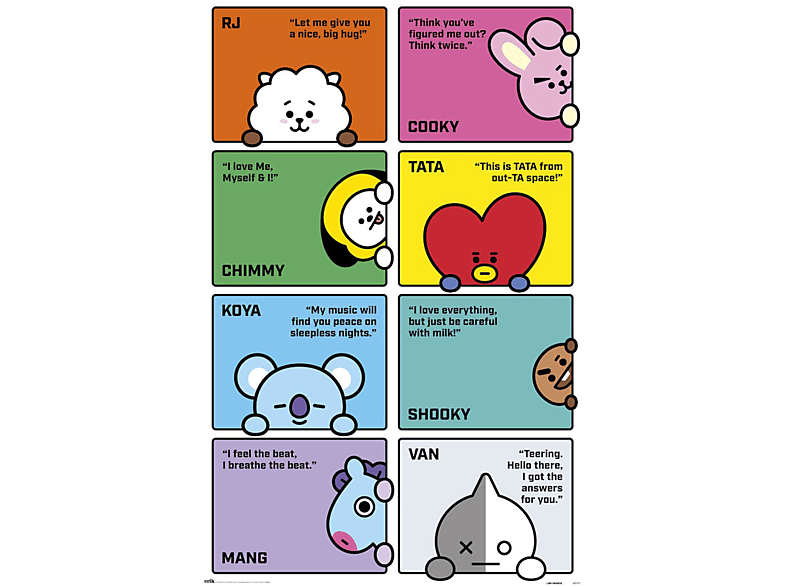 Poster BT21 Characters 61x91,5cm