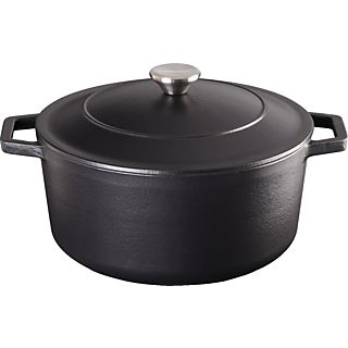 Cacerola - MELLERWARE Cuking! Heavy 22, 3.3 l, HIERRO FUNDIDO, Negro