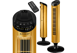 KESSER 20841 Standventilator Turmventilator schwarz / gold 