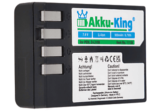 AKKU-KING Akku kompatibel mit Pentax D-Li109 Li-Ion Kamera-Akku, 7.4 Volt, 900mAh