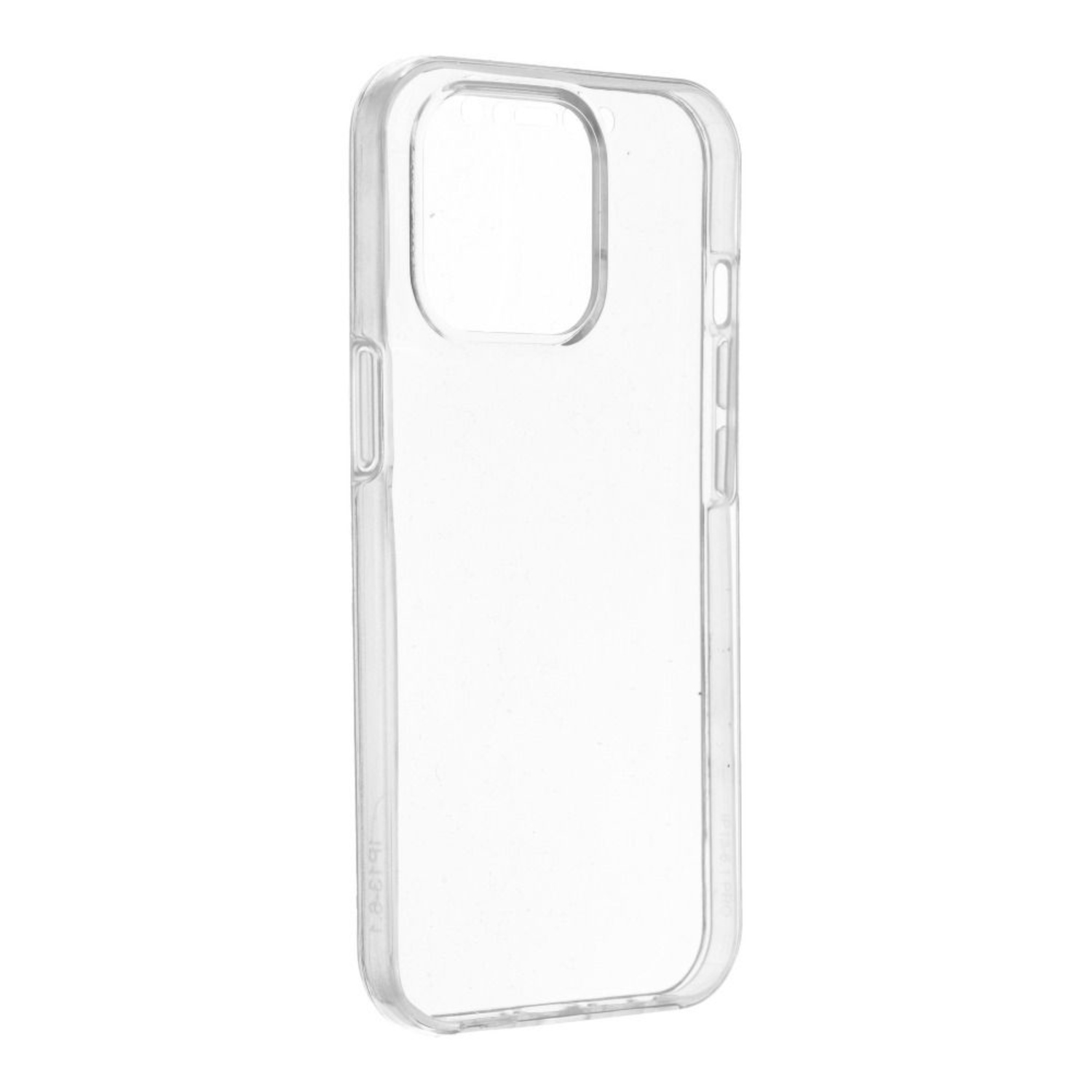 Transparente Handyhülle. Sie ist transparent und hat einen Ausschnitt für die Kamera.